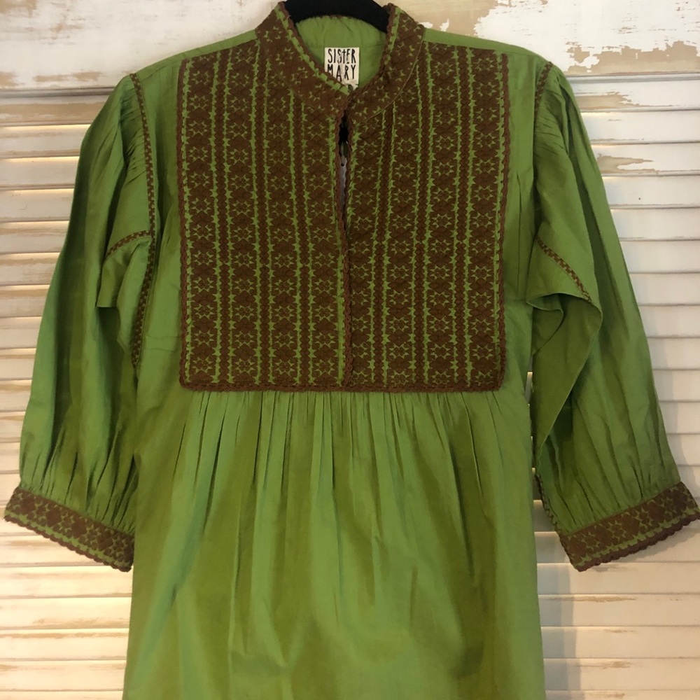 Sister Mary embroidered top